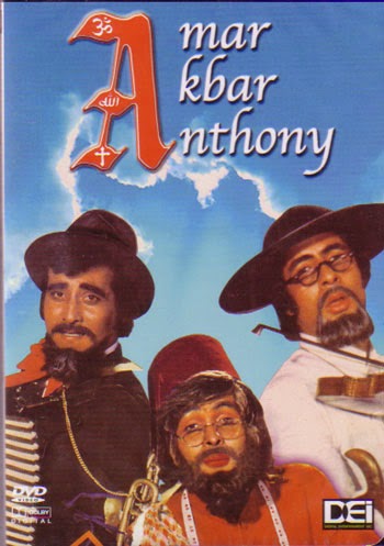 Poster Of Bollywood Movie Amar Akbar Anthony (1977) 300MB Compressed Small Size Pc Movie Free Download worldfree4u.com