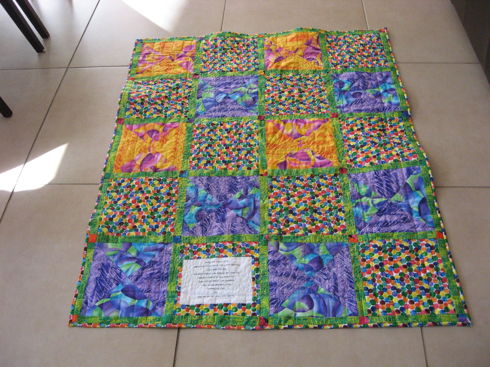 fairiesrmequilting Baby Floor quilt
