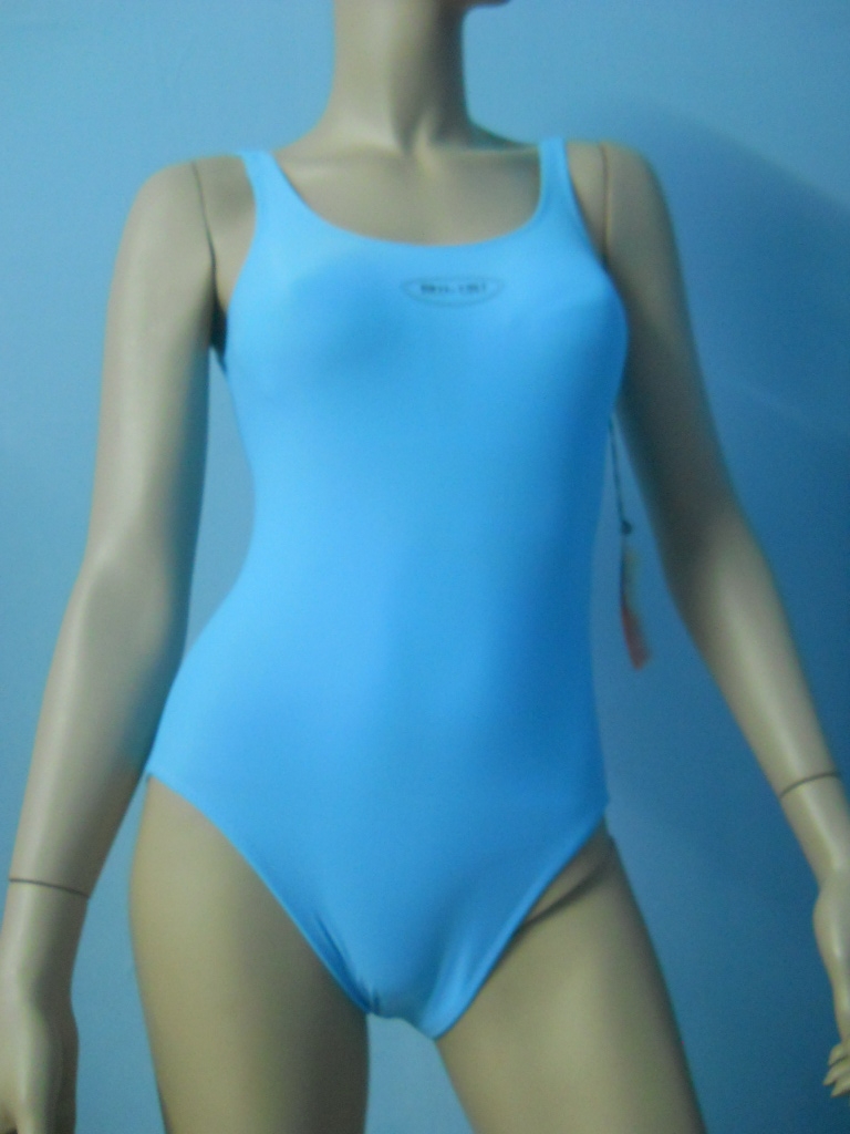 FASHION CARE 2U S135 Light Blue One Piece Swimsuit Swimwear