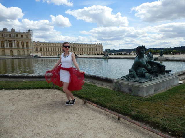 Versailles Chanel Red and White Panniers