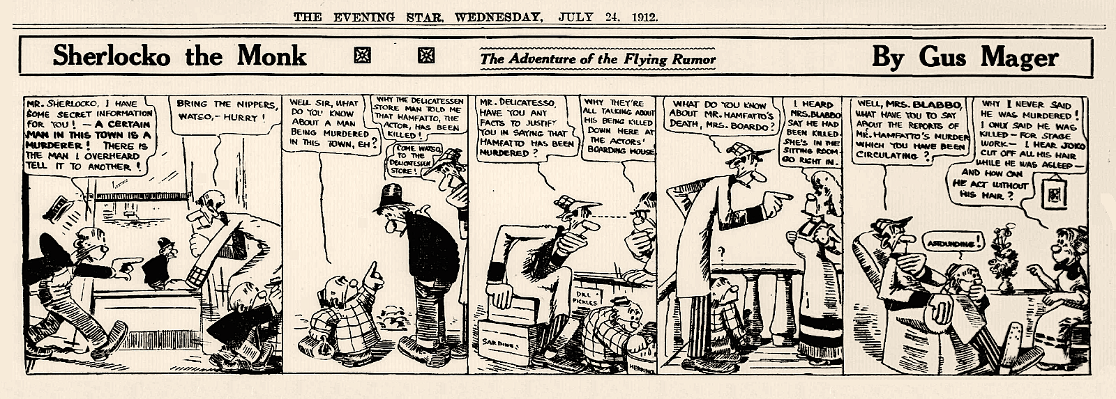 Yesterday’s Papers Hawkshaw the Detective