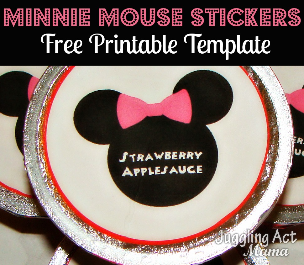Minnie Mouse Stickers - Juggling Act Mama
