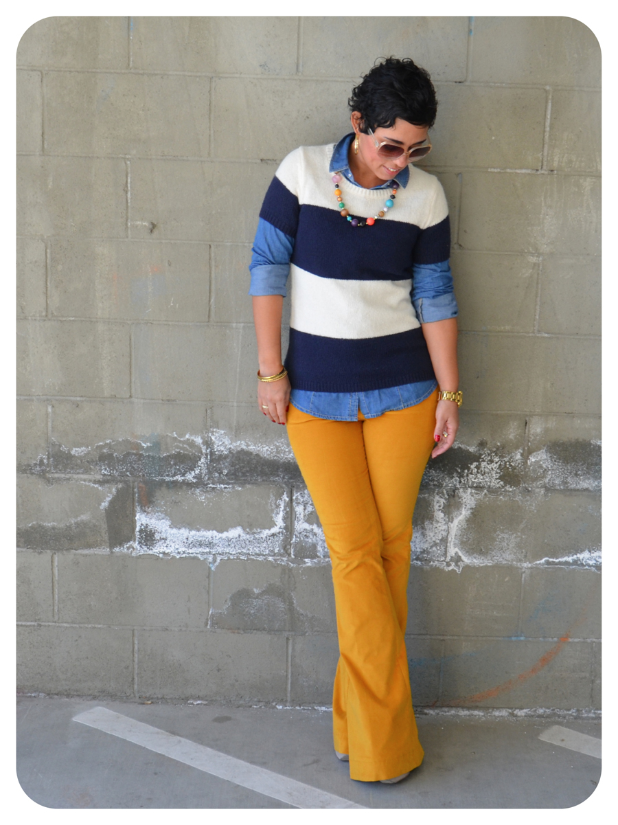 DIY Corduroy Flared Pants Pattern Review Jalie 2908 Fashion