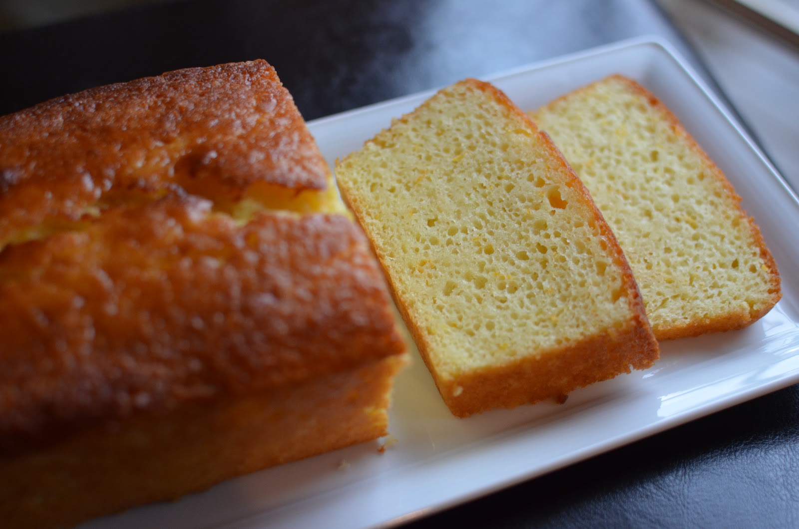 Playing with Flour Now for the orange version...orange yogurt loaf cake