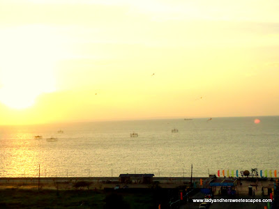 sunset at Pope John Paul II Tower in Bacolod