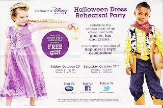 Disney Store Halloween Dress Rehearsal Party - Free Gift