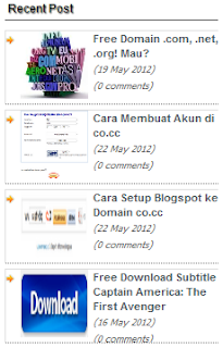Cara Membuat Recent Post Thumbnail dengan jQuery - www.caratrikblog.blogspot.com Cara Membuat Recent Post Thumbnail dengan jQuery