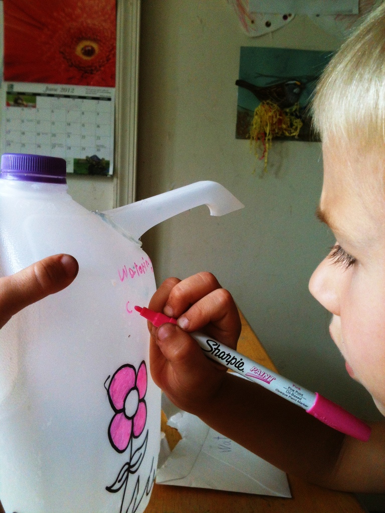Creative Learning Milk Jug Watering Can