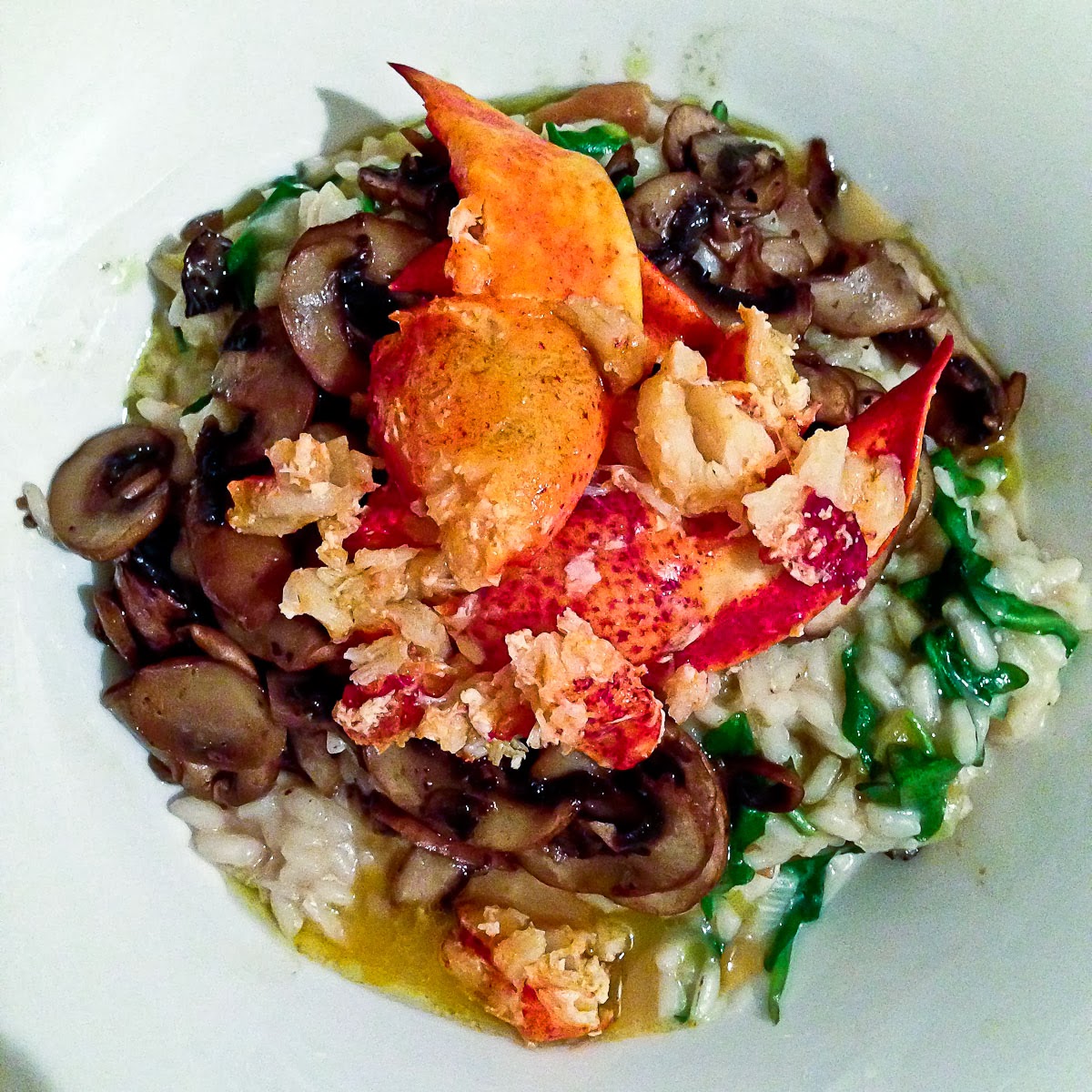 The Yum Yum Factor Brown Butter Mushroom Risotto With Lobster for NYE