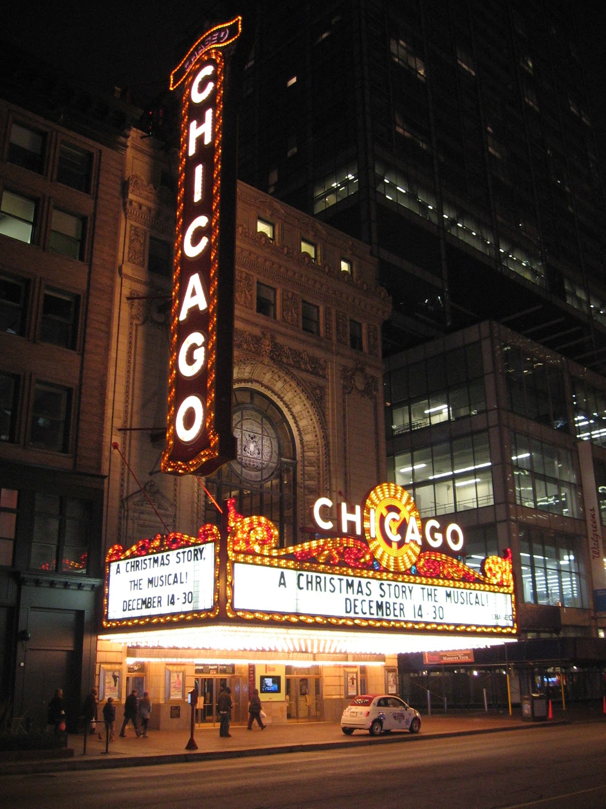 The Chicago Real Estate Local Photo Chicago Theatre all lit up for A