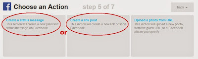 Triggering an Action to Post to Facebook
