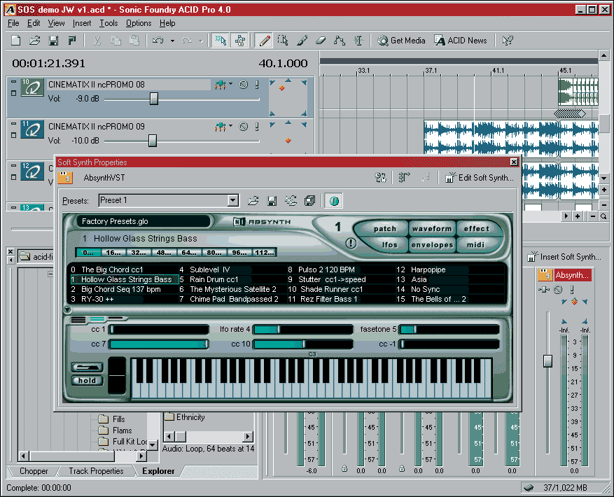 Acid Pro 4.0  For Mac