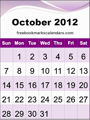 Online Calendar 2012 Free on Free Homemade Calendars 2012 And 2013  Make Online 2012 October