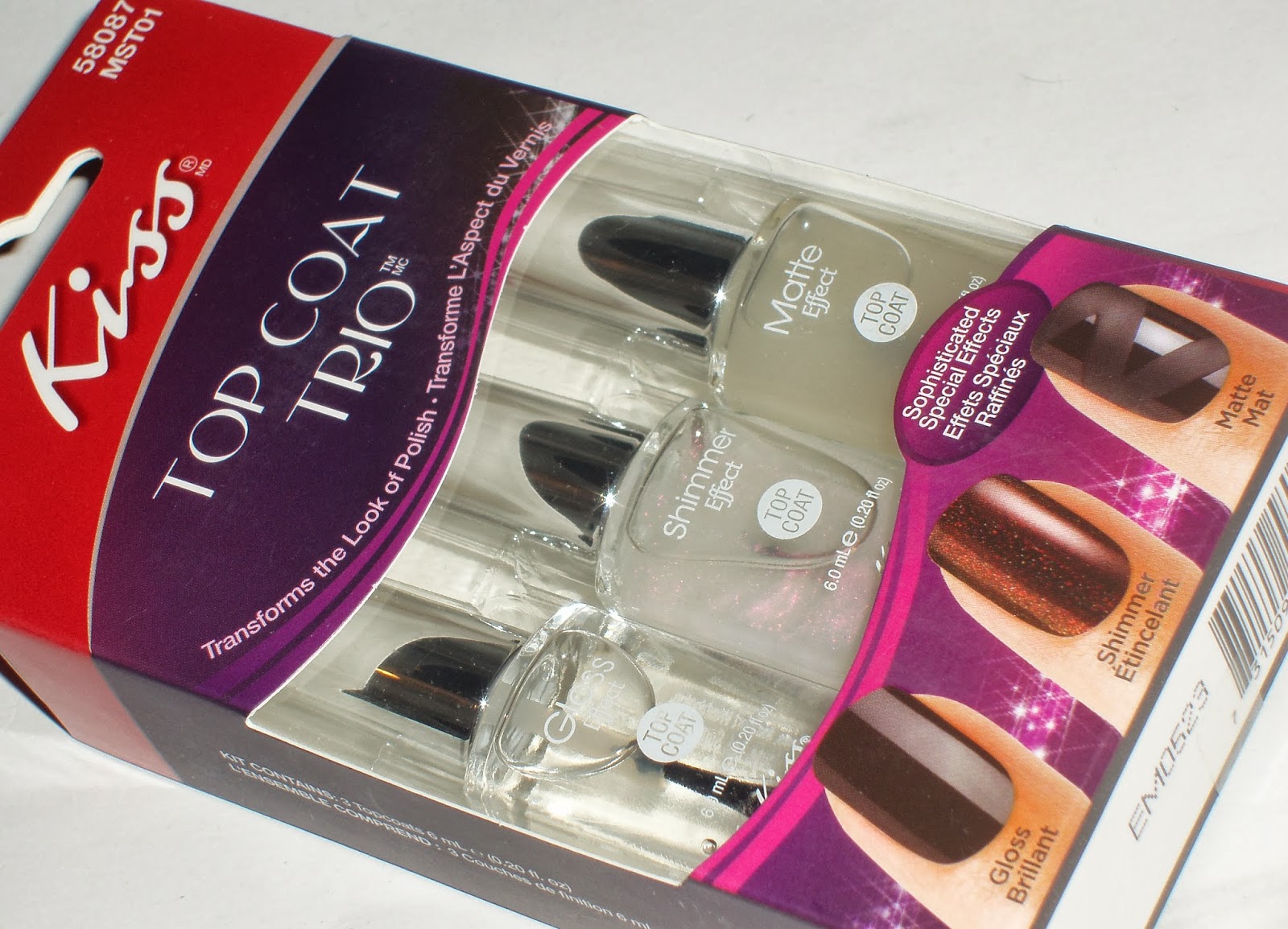 NOTD Kiss Top coat trio haligonia.ca