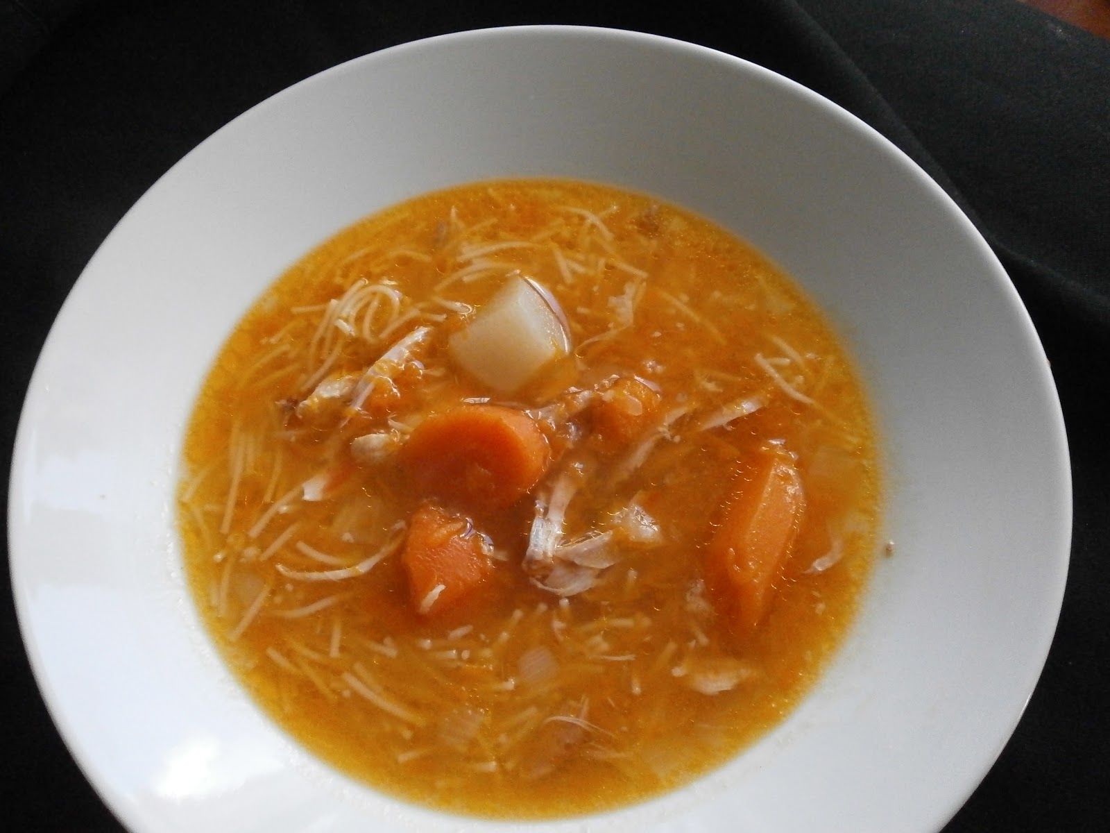 Tximitxurri SOPA DE POLLO CON FIDEOS Y CALABAZA