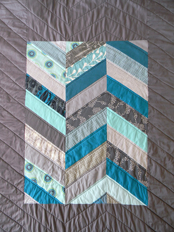 Teaginny Designs Herringbone Baby Quilt