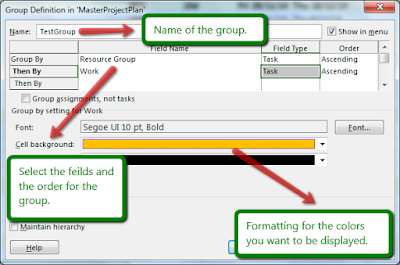 MS Project Feature - Filter, Groups, Highlight MS Project Feature - Filter, Groups, Highlight