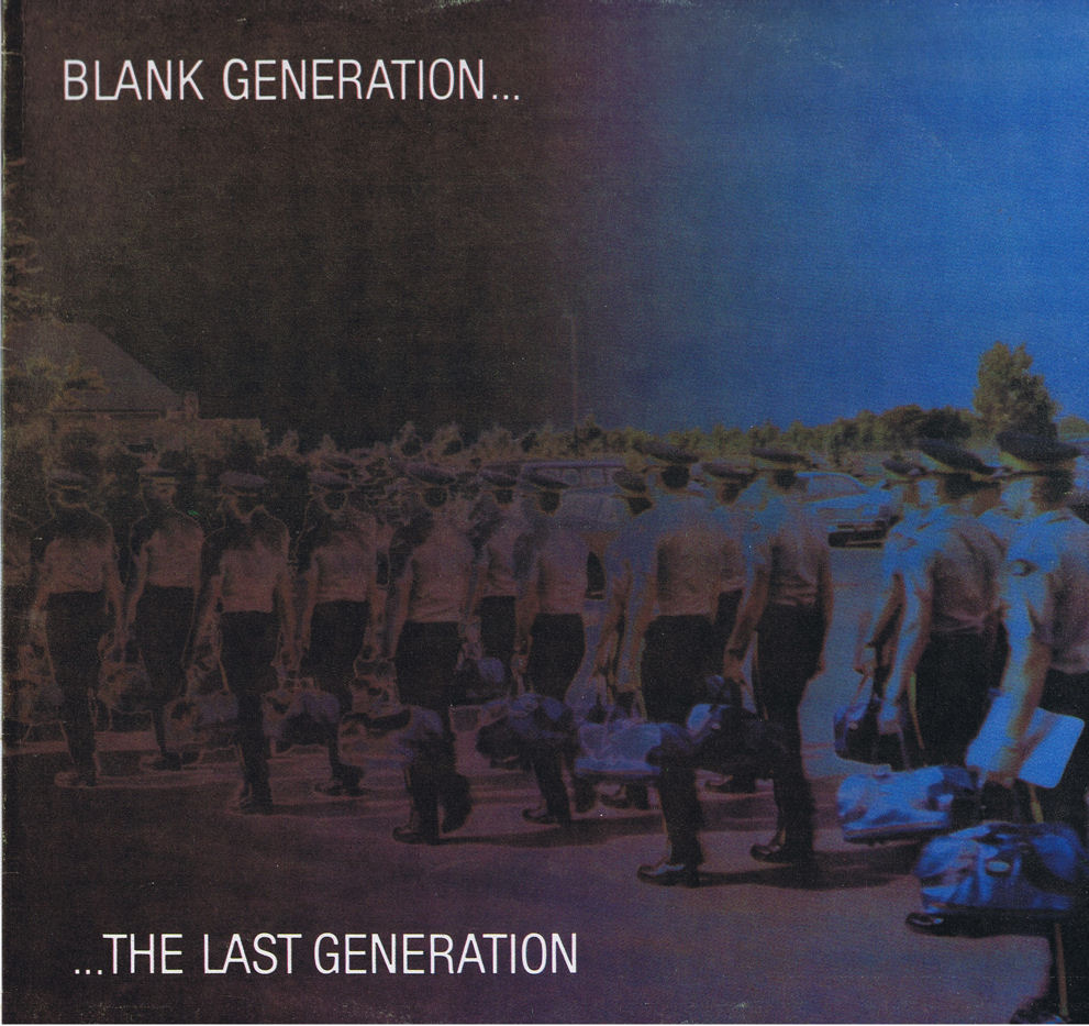 OUT OF THEIGLOO!! BLANK GENERATION The last generation 1981 SELF
