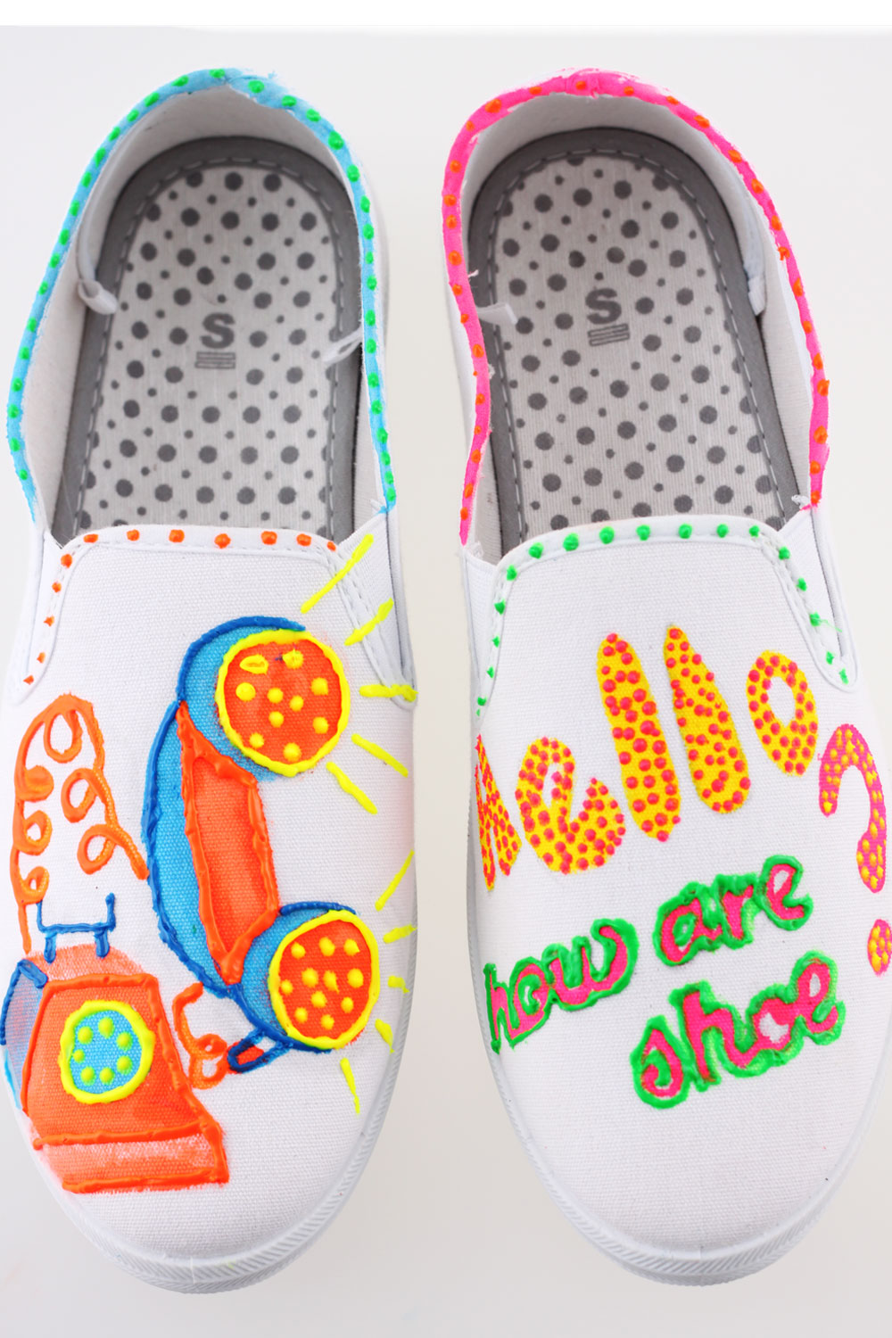 Mont Marte Art Blog Step into art; Customised Puffy Paint Shoes.
