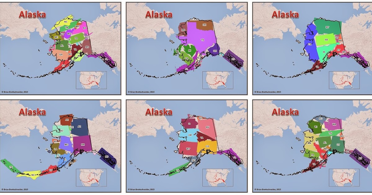 Brian B's Climate Blog Alaska Size Comparison Maps