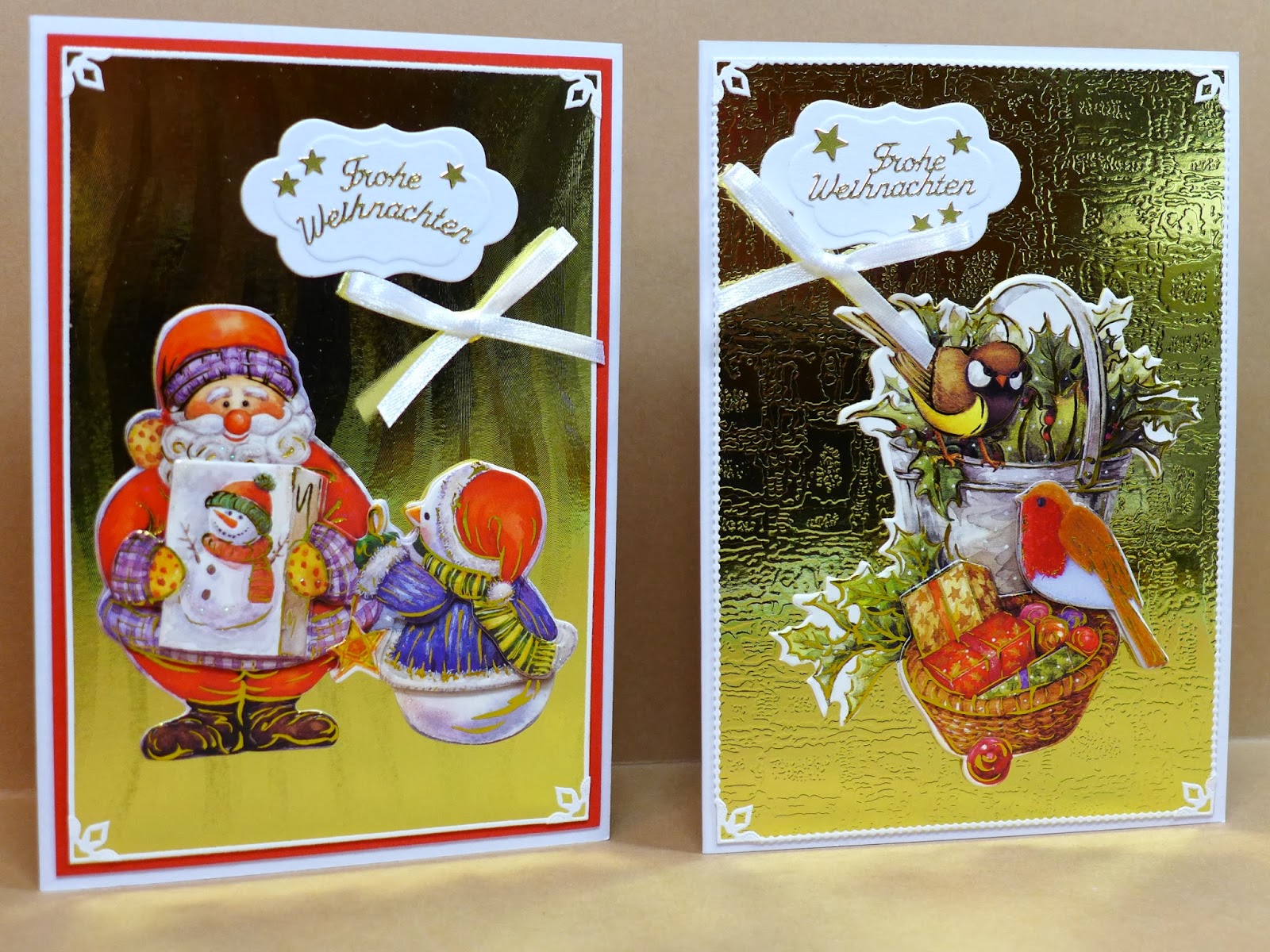 Simones Karten-Ecke: Weihnachtskarten mit 3D-Motiven / Christmas cards