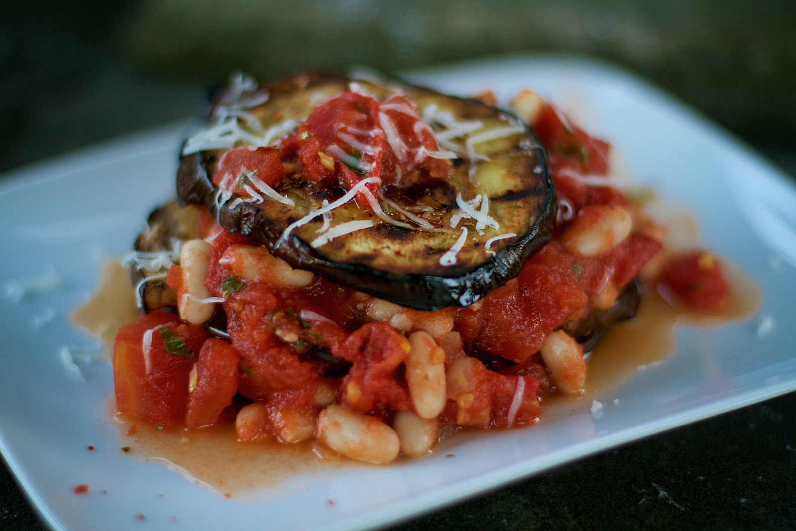 Hickory Smoked Eggplant + Fresh Tomato Sauce Local Food Rocks