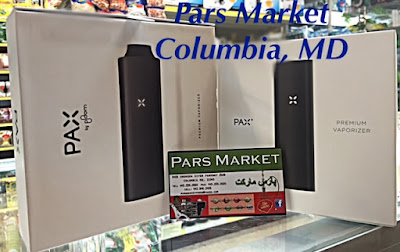 Pax 2 and Pax 1 next to each other on top of the counter at Pars Market Pax 2 and Pax 1 next to each other on top of the counter at Pars Market Howard county Columbia Maryland 21045