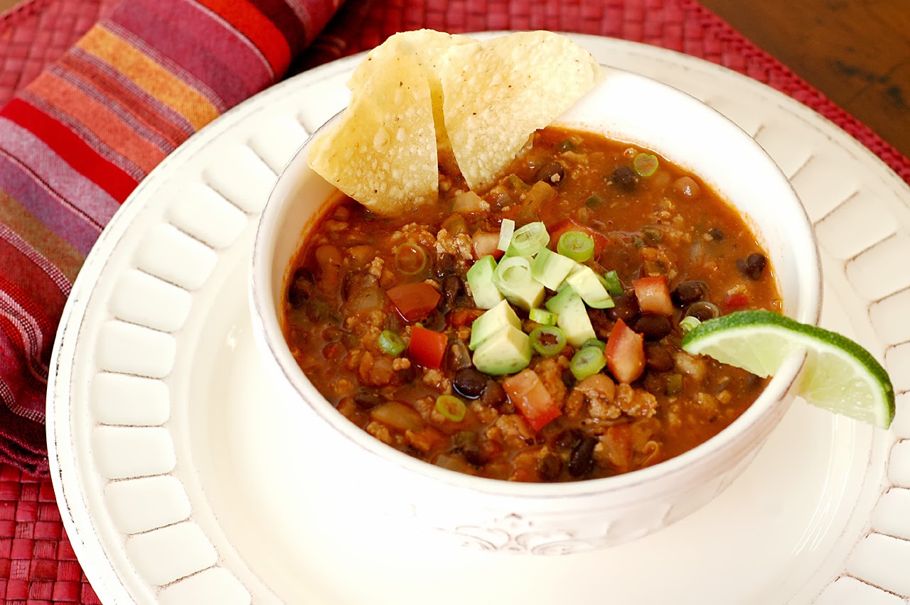 Savoring Time in the Kitchen Spicy Turkey Chili