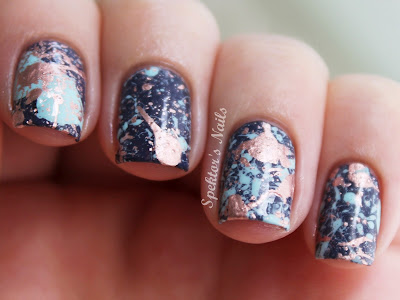 Galaxy Splatter Nails