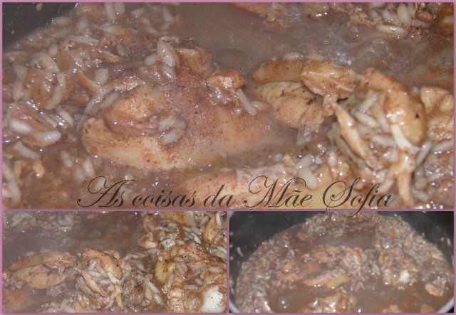 Frango de cabidela / Portuguese chicken and giblets rice