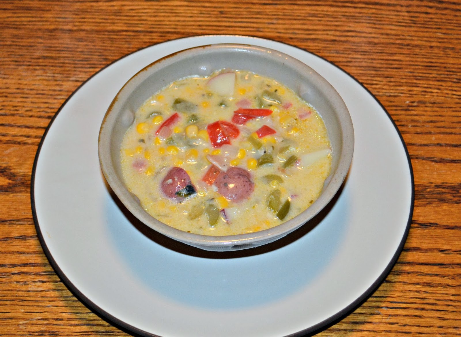Pennsylvania Dutch Bacon, Corn, and Potato Chowder + a review of The