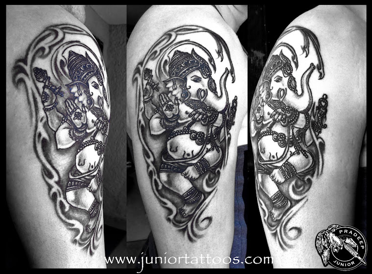 Detailed Lord Ganesha Tattoo