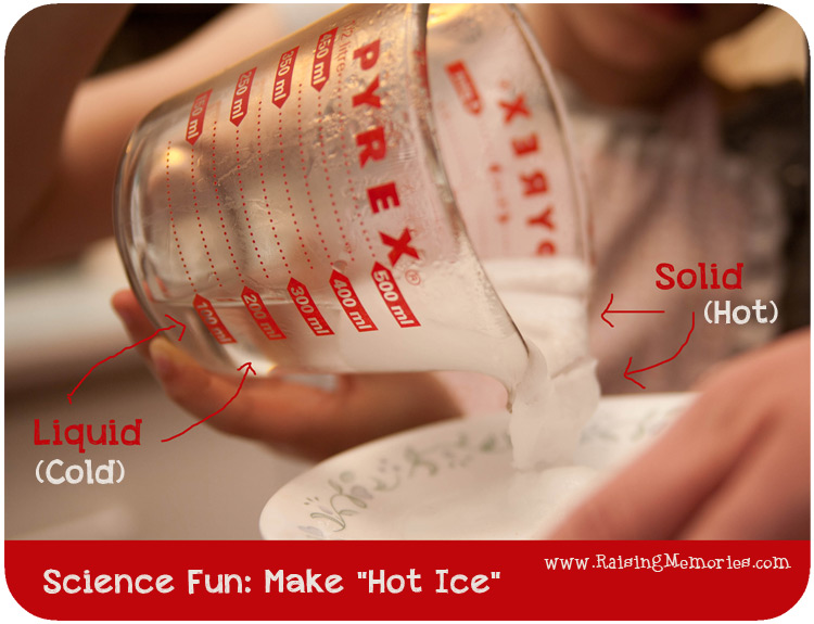 hot ice science experiment
