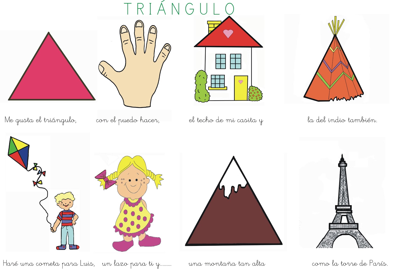 Objetos+En+Forma+De+Triangulo Don Triángulo para que nos ayudara y buscamos figuras con forma de ...