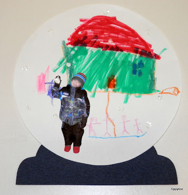 Tippytoe Crafts: Snow Globes Holiday Class Display