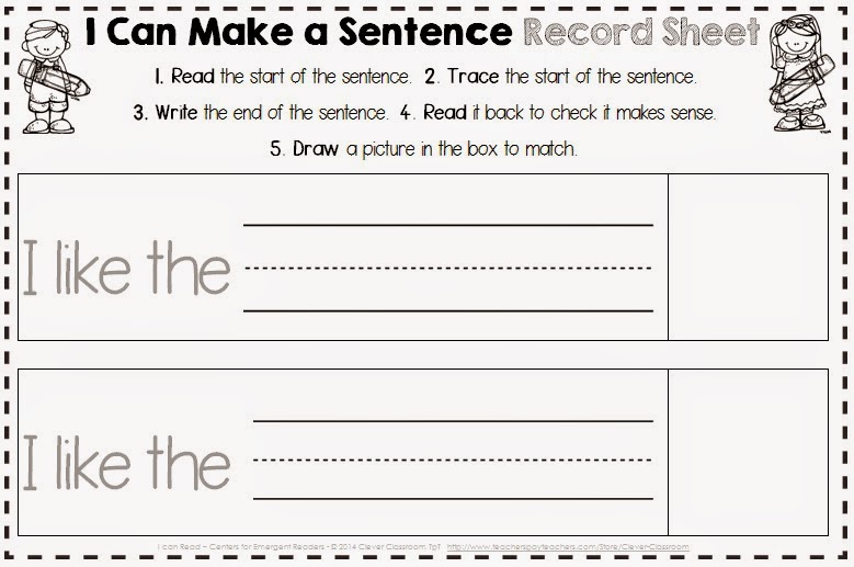 I can Read Emergent Center Activities - School Themed BUNDLE I can Read Emergent Center Activities - School Themed BUNDLE