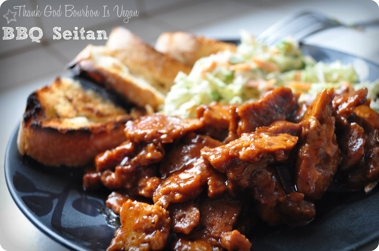 Thank God Bourbon is Vegan BBQ Seitan