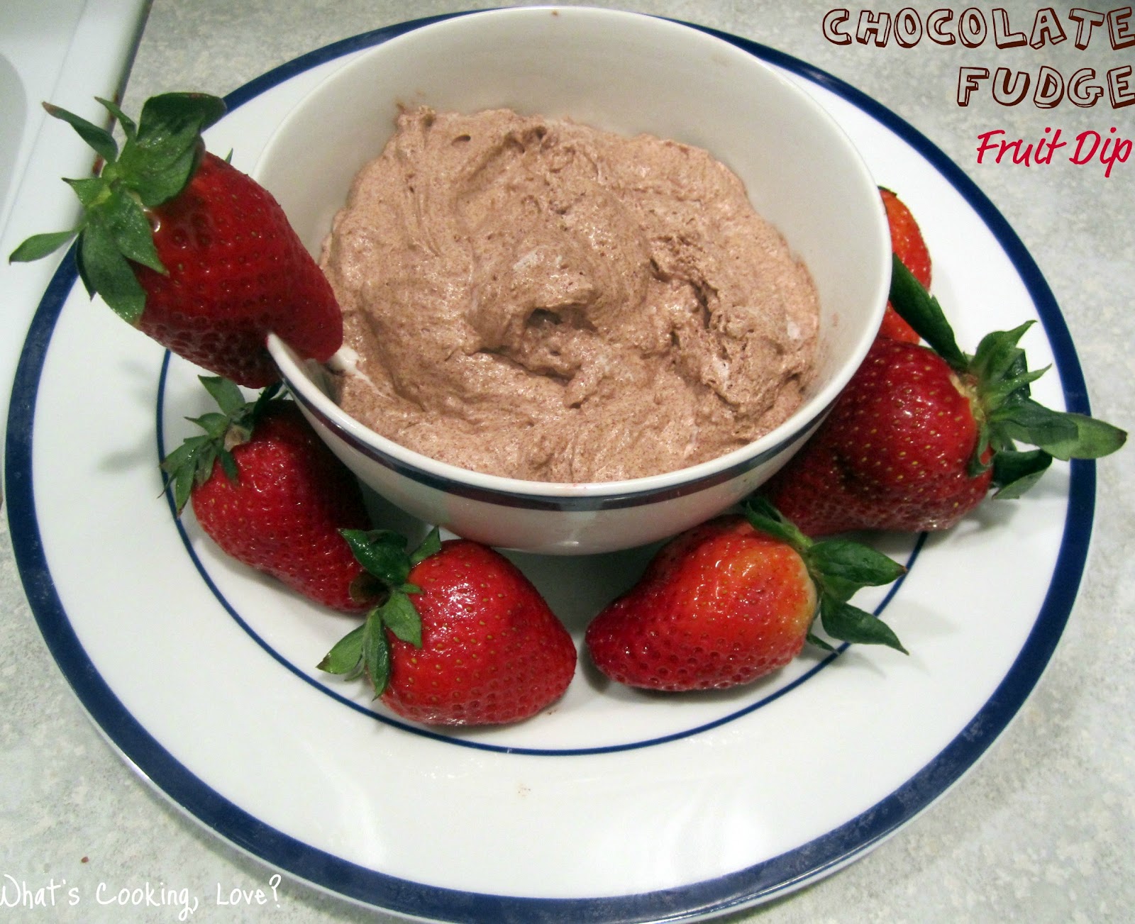 Chocolate Fudge Fruit Dip Whats Cooking Love?
