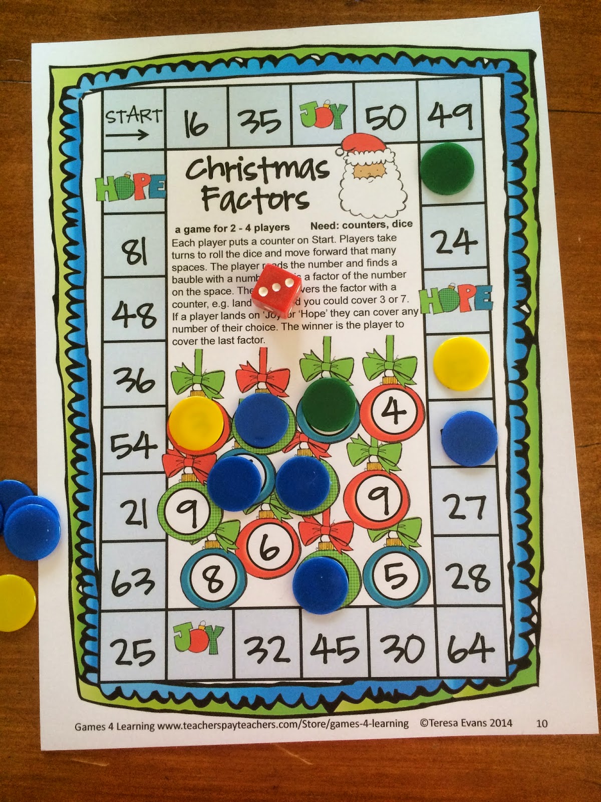 Fun Games 4 Learning Christmas Math Fun!
