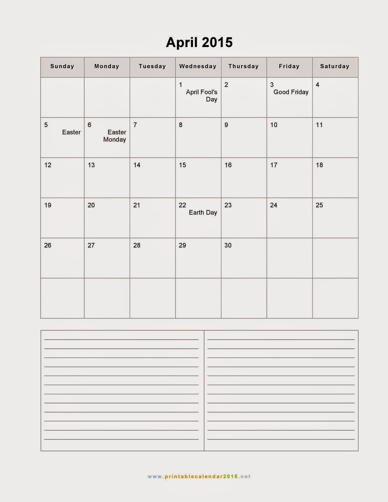 Free Printable Calendar 2021: Free Printable Calendar April