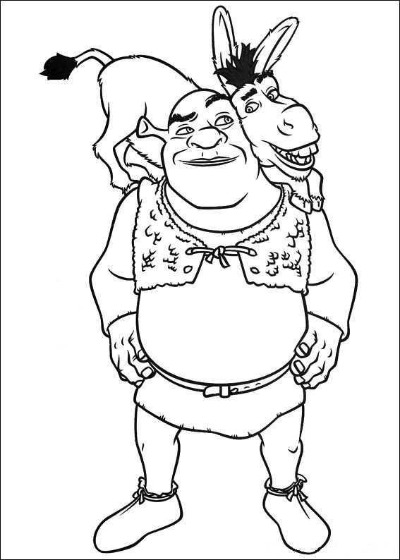 Unique Comics Animation Top Shrek Coloring Pages 02