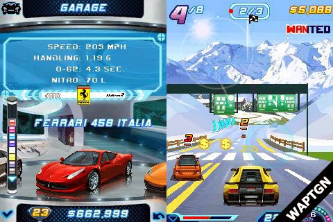 Asphalt 6 240x320 touchscreen landscape java