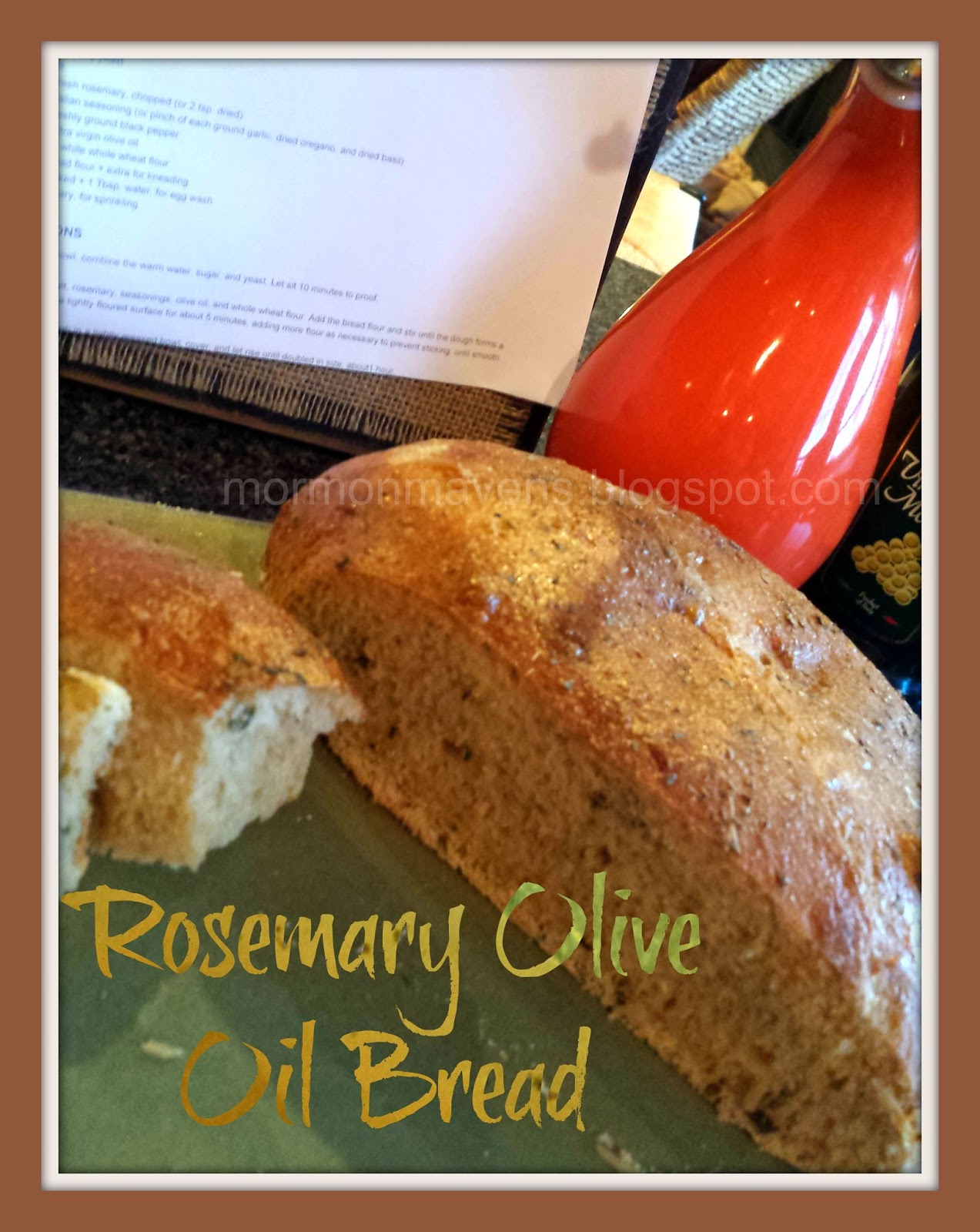 Mormon Mavens in the Kitchen Rosemary Olive Oil Bread