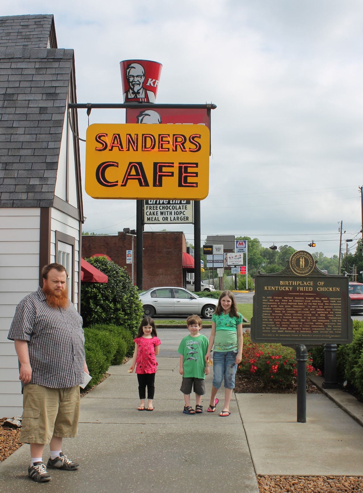 Hoorahoopti Away Llamas & Sanders Cafe (the original KFC)