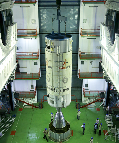 Hoisting of GSLV-D5 Second Stage Hoisting of GSLV-D5 Second Stage