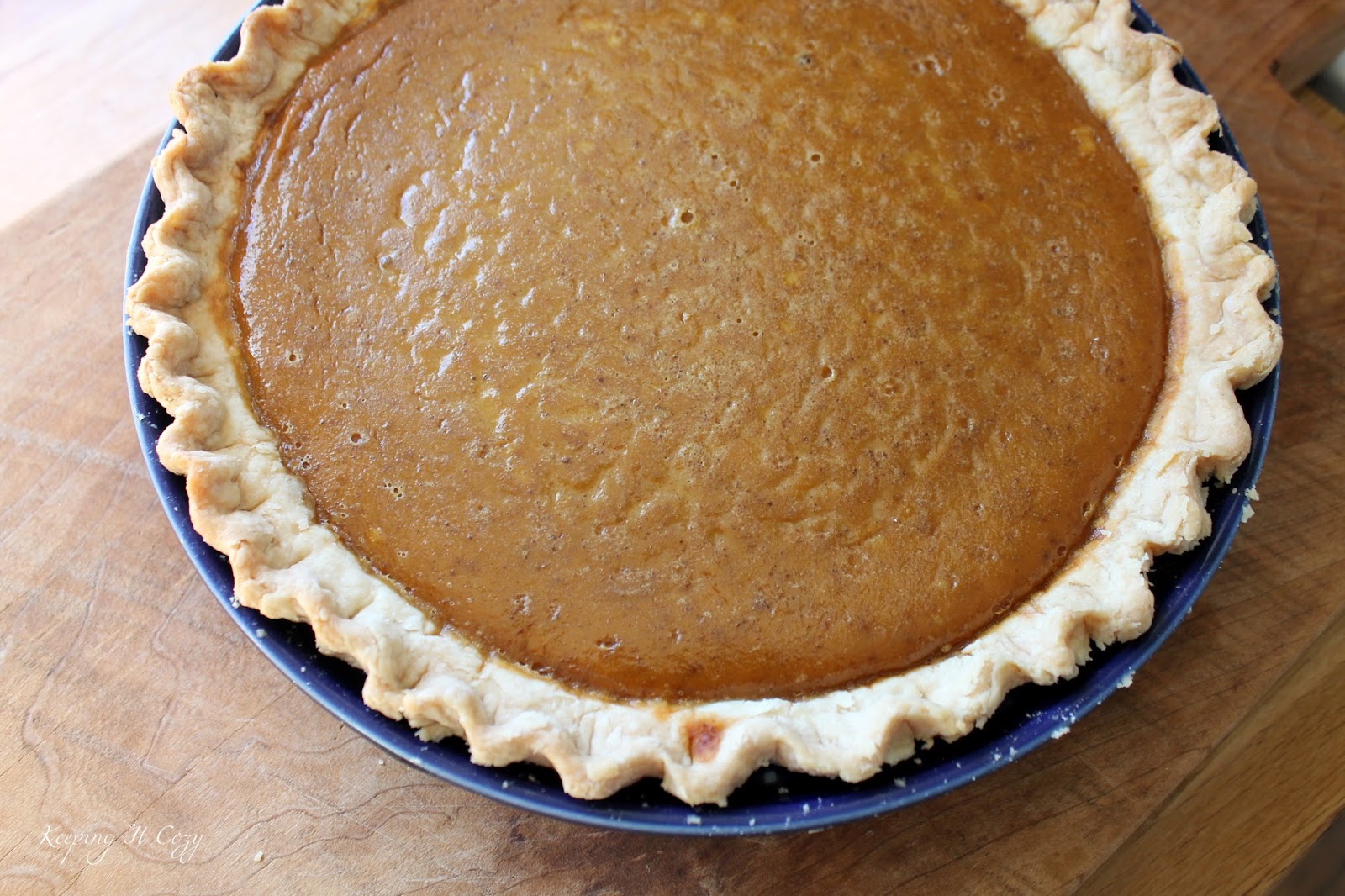 Keeping It Cozy Baking a Pumpkin Pie