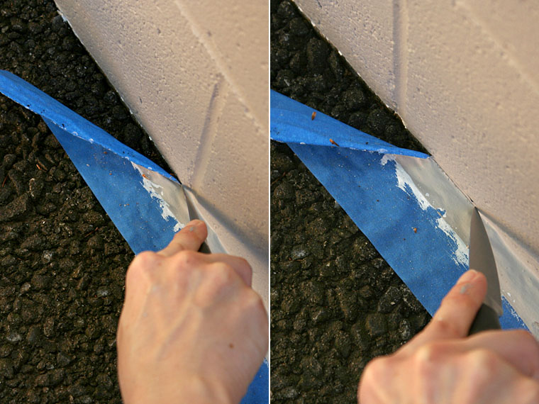 Little Things Bring Smiles .How To Paint Cinder Block.