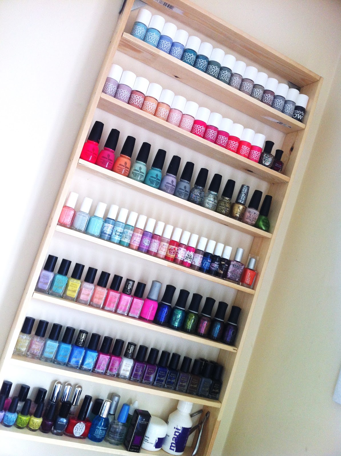 Woodwork How To Build A Wood Nail Polish Rack PDF Plans