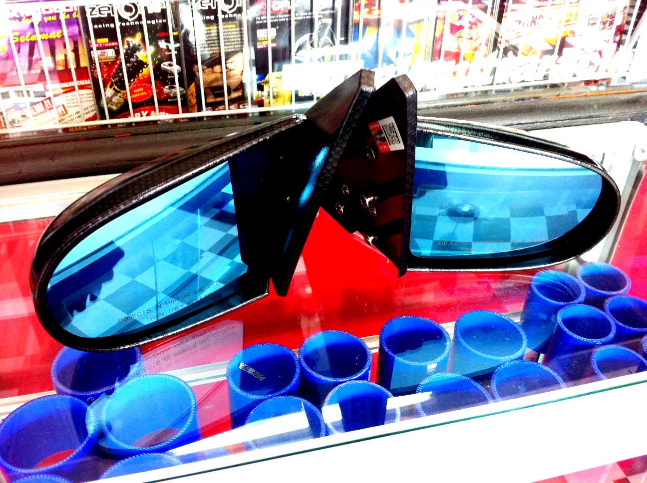 ECG Racing Spoon carbon look side mirror for civic EK 4 doors