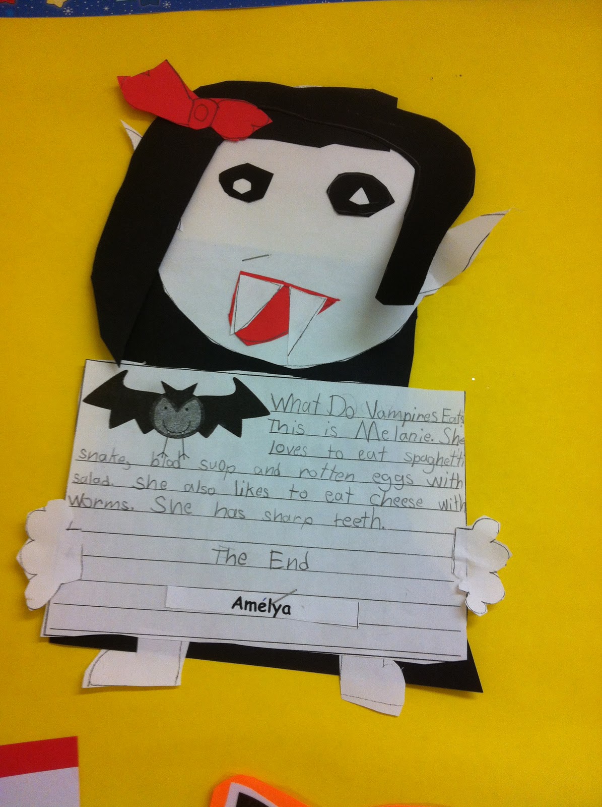 What Do Vampires Eat? Today in Second Grade